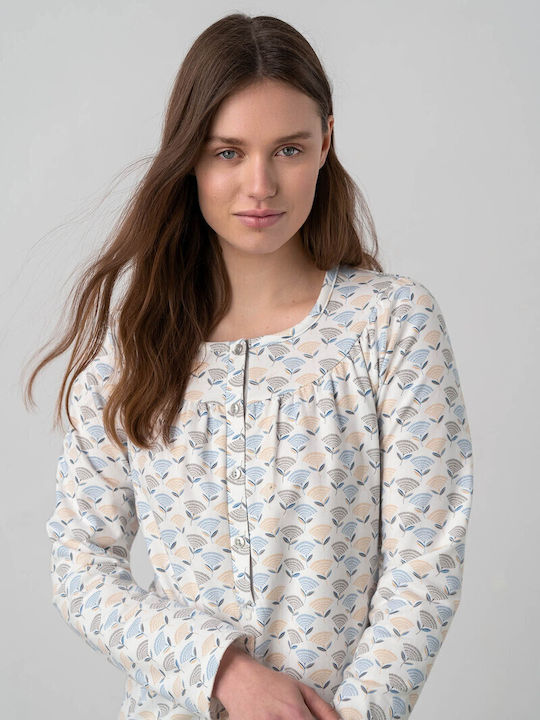 Vamp Sommer Damen Nachthemd Gray