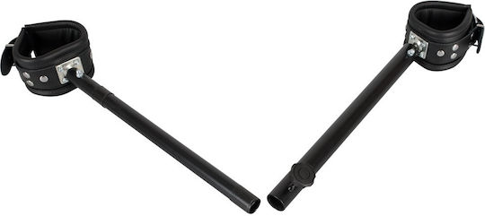 Zado Leather Spreader Bar Μπάρα Ακινητοποίησης σε Μαύρο Χρώμα