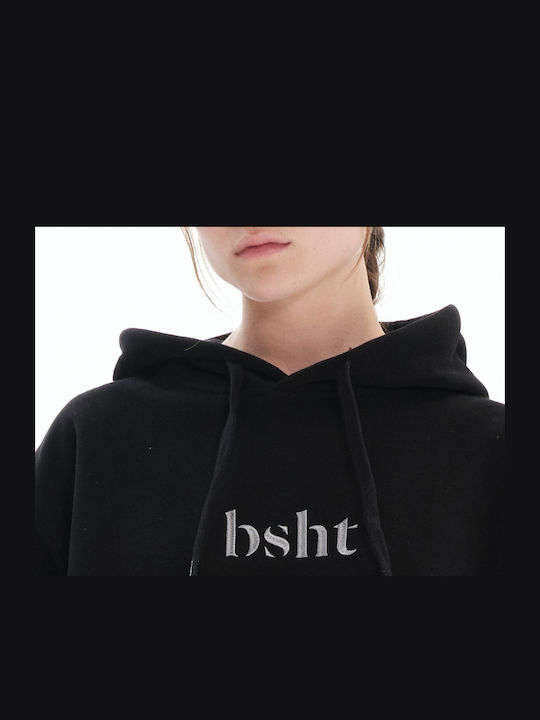 Damen Sweatshirt Kapuzen Schwarz