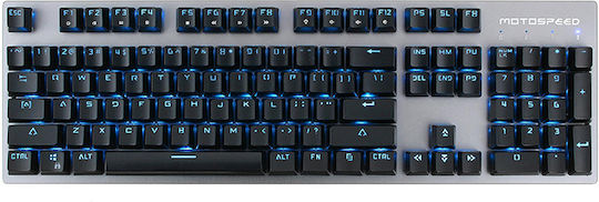 Motospeed GK89 Ασύρματο Gaming Μηχανικό Πληκτρολόγιο με Outemu Brown διακόπτες και Φωτιζόμενα πλήκτρα (International English) Λευκό