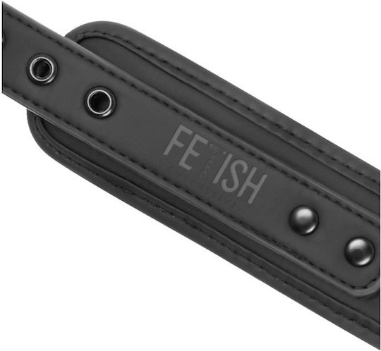 Fetish Submissive Collar With Leash Halsband in Schwarz Farbe
