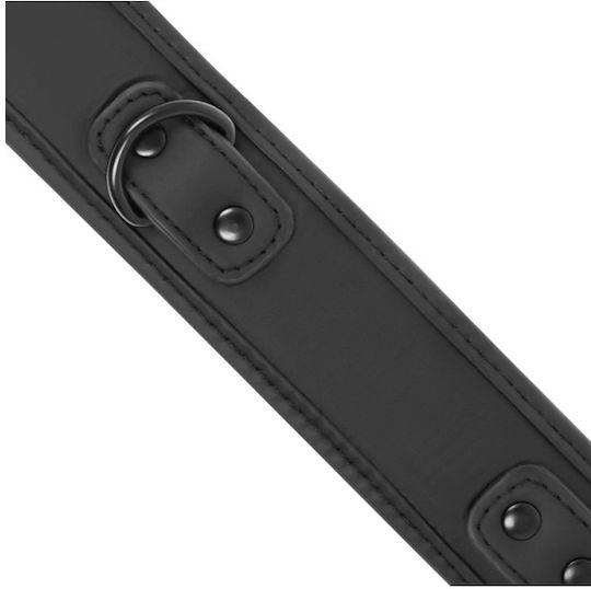 Fetish Submissive Collar With Leash Halsband in Schwarz Farbe