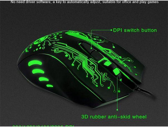 iMice X9 Gaming Ποντίκι 3200 DPI Μαύρο