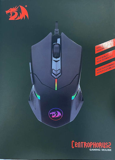 Redragon Centrophorus 2 RGB Gaming Gaming Maus 7200 DPI Schwarz
