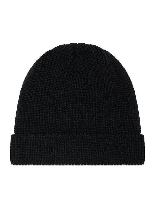 Full Stone Beanie Beanie with Rib Knit in Black color