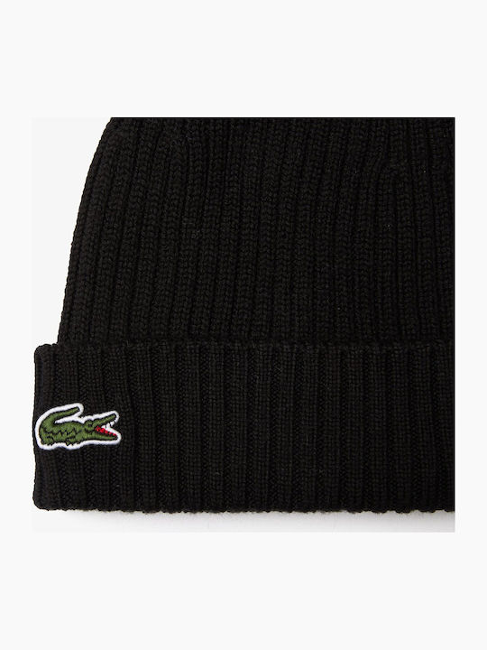 Beanie Unisex Beanie with Rib Knit in Black color