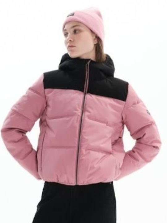 Scurtă Jachetă de femei Puffer Roz