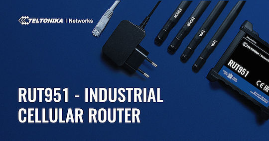 Teltonika RUT951 v1 Безжичен 4G с 4 Порта Ethernet