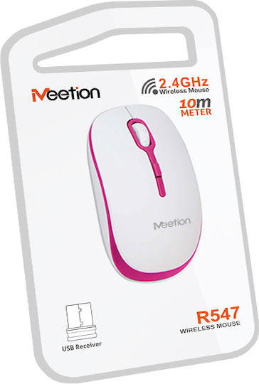 Meetion MT-R547 Kabellos Maus White/Red