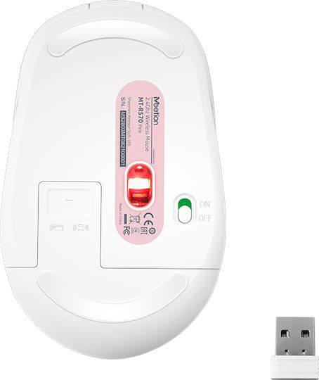Meetion MT-R570 Ασύρματο Ποντίκι Ροζ