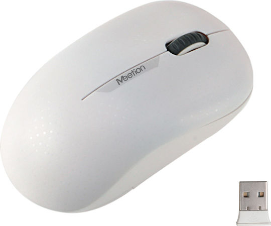 Meetion MT-R545 Ασύρματο Ποντίκι Λευκό