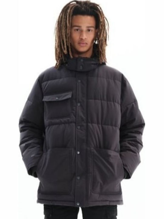 222.BM10.67 Winter Puffer Herren Jacke Ebony