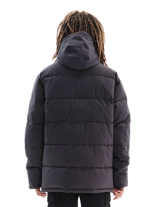 Basehit Men's Winter Puffer Jacket Ebony