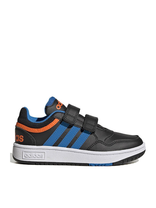 Hoops 3.0 Cf Kids Sneakers with Hoop & Loop Closure Black
