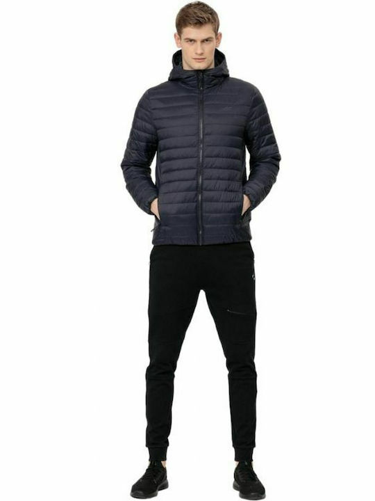 4F Herren Winter Jacke Puffer Marineblau