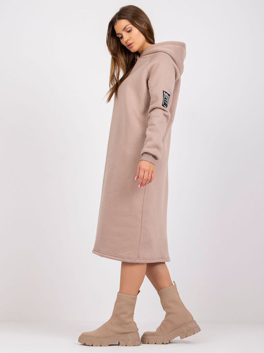 Rue Paris Mini Dress Beige