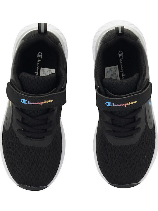 Kinder Sportschuhe Laufen mit Bügel- und Schleifenverschluss Schwarz