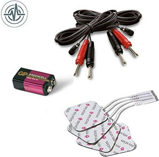 Mystim Tension Lover for Electro-stimulation in Black Color 9pcs