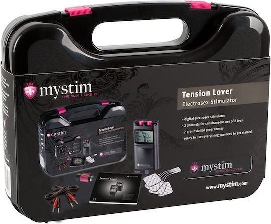 Mystim Tension Lover for Electro-stimulation in Black Color 9pcs
