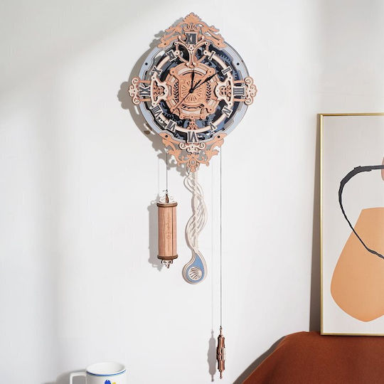 Robotime Παιχνίδι Κατασκευών Ξύλινo Wall Clock Romantic Notes για Παιδιά 14+ Ετών
