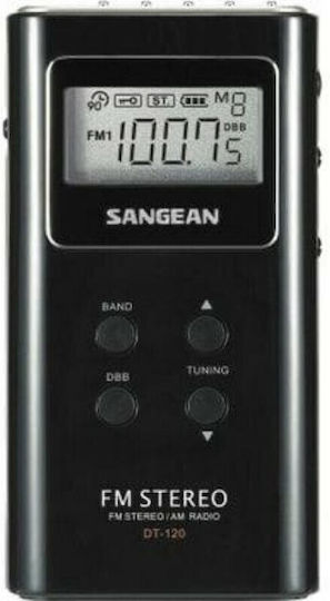 Sangean DT-120 Ραδιοφωνάκι Μπαταρίας Μαύρο