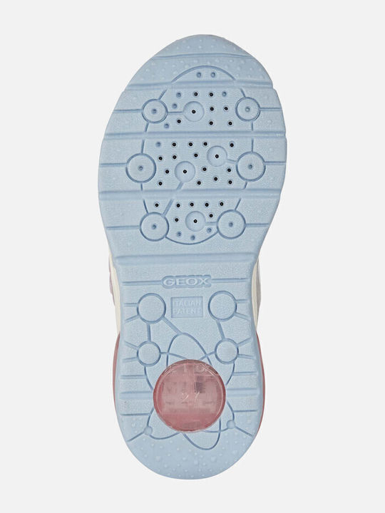 J Spaceclub Kinder Sneakers Anatomisch mit Klettverschluss & Lichtern Weiß
