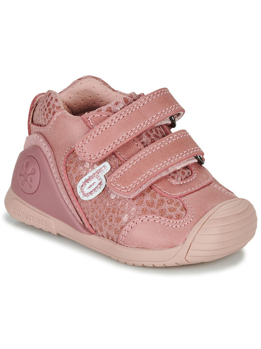 Biomecanics Kids Sneakers High Anatomic with Scratch Pink