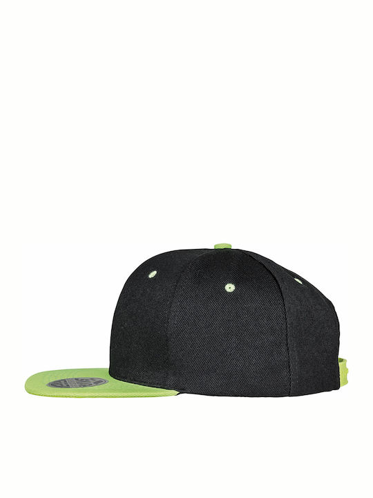 Snapback Cap Black / Lime