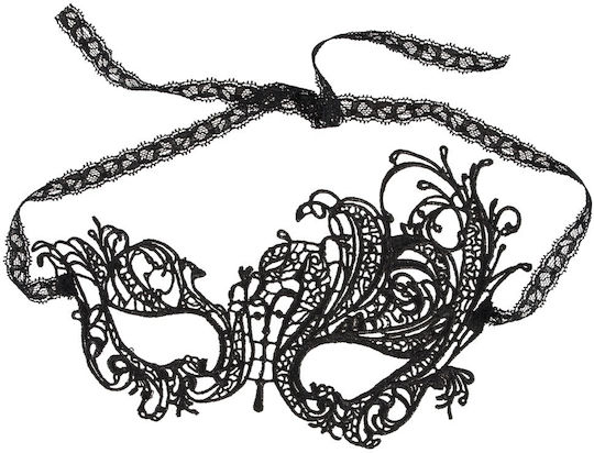Cottelli Collection Venetian Tip BDSM Μάσκα σε Μαύρο Χρώμα