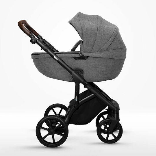 Dovadi Atta Adjustable 2 in 1 Baby Stroller Suitable for Newborn Total Grey 13.1kg