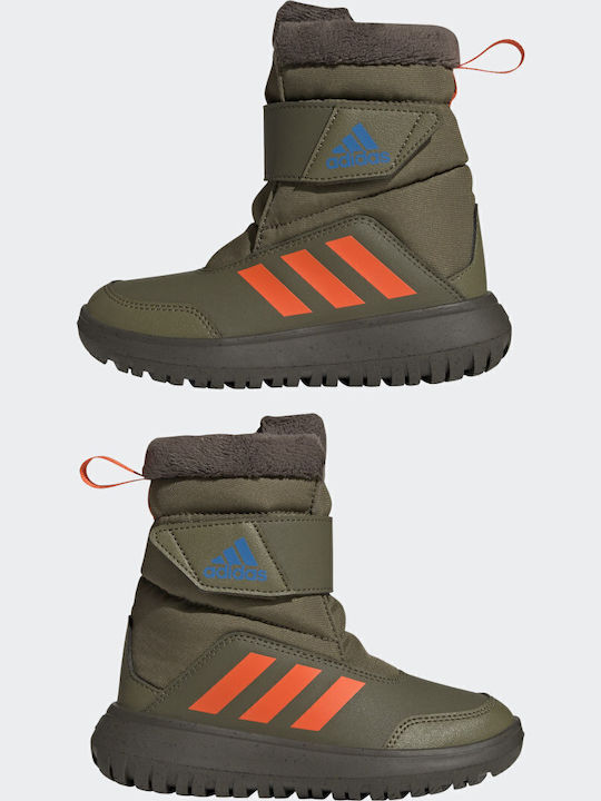 Winterplay Kids Snow Boots with Velcro Khaki