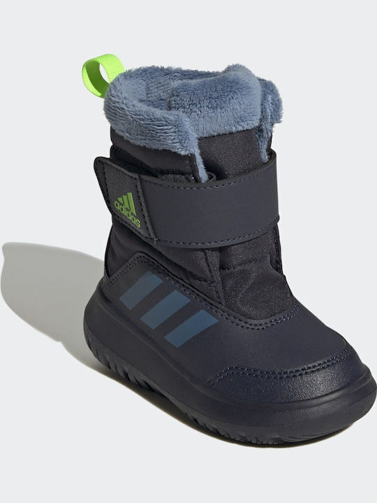 Winterplay Kinder-Schneestiefeletten mit Klettverschluss Marineblau