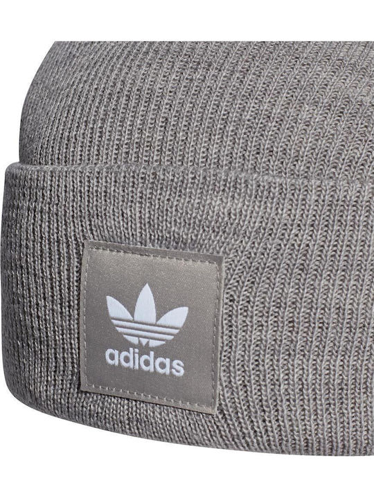 Beanie Unisex Σκούφος Πλεκτός σε Γκρι χρώμα