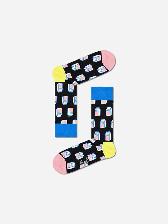 Happy Socks U Milk Men's Patterned Socks Black