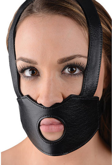 XR Master Series Face Fuk II Dildo Face Harness Knebel in Schwarz Farbe