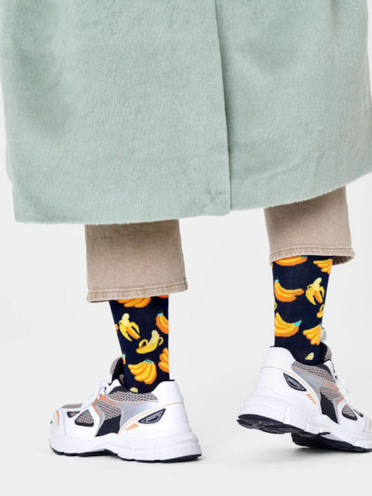 Happy Socks U Banana Ανδρικές Κάλτσες με Σχέδια Blue