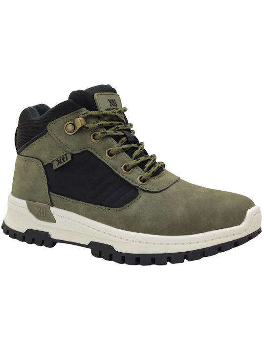 Xti Kids Anatomic Boots with Lace Khaki