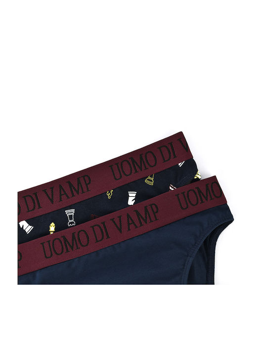Herren Slips Blau 2Packung