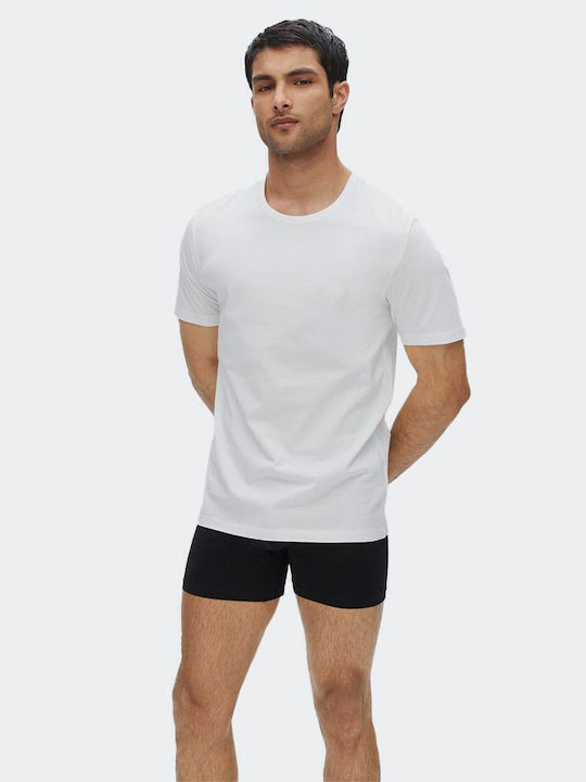 Men's Short Sleeve Undershirts Grey / White / Black 3Pack