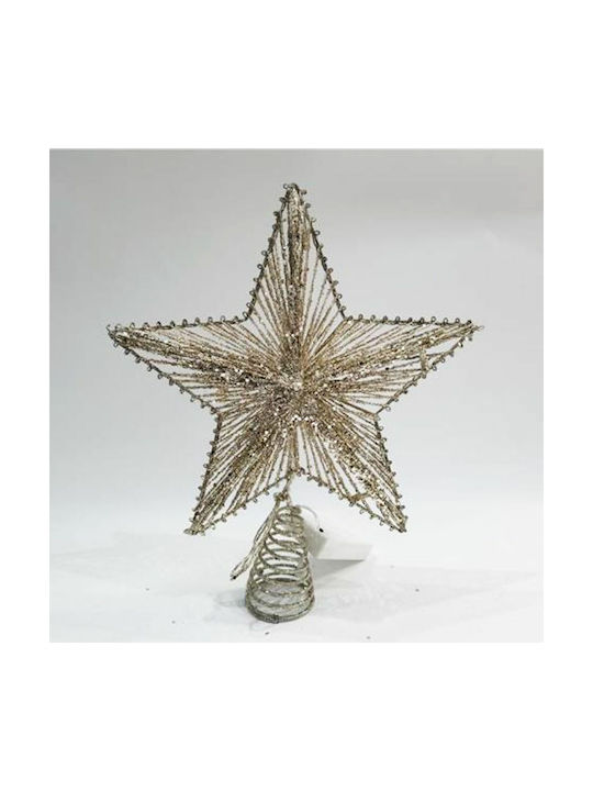 Iliadis Christmas Christmas Tree Topper Ornament Gold 30x25cm