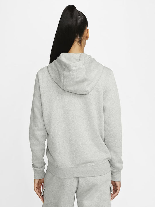 Women's Sweatshirt Jacket Hooded Gray