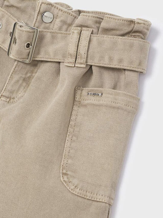 Mayoral Kids' Jeans Trousers Beige