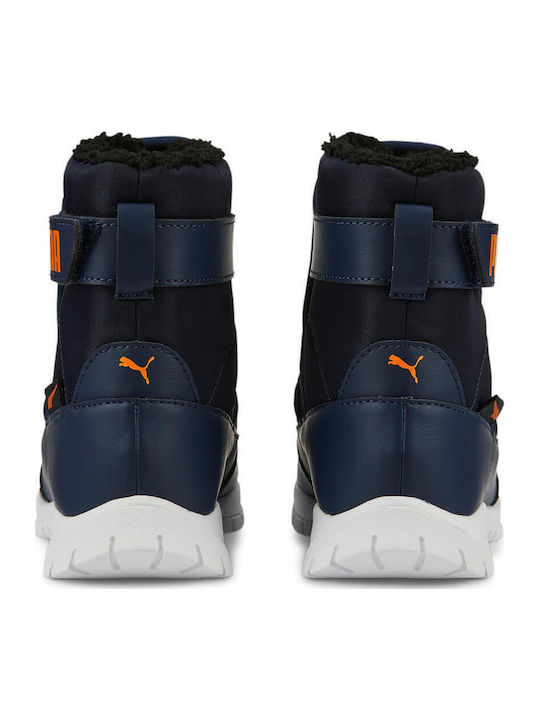Nieve Wtr Kinder-Schneestiefeletten mit Klettverschluss Blau