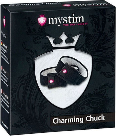 Mystim Charming Chuck για Ηλεκτροδιέγερση σε Μαύρο Χρώμα