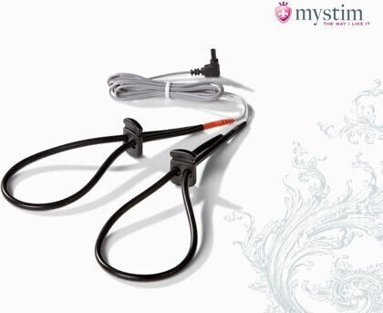 Mystim Rodeo Robin για Ηλεκτροδιέγερση σε Μαύρο Χρώμα