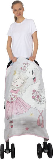 Sevi Bebe Sonnenschirm Kinderwagen Weiß Bamboo Swan