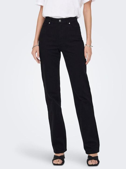 Damenjeans in Gerader Linie Schwarz