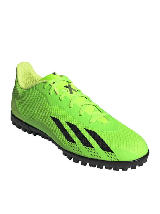 adidas X Speedportal 4 Football Shoes with Molded Cleats Solar Green / Core Black / Solar Yellow