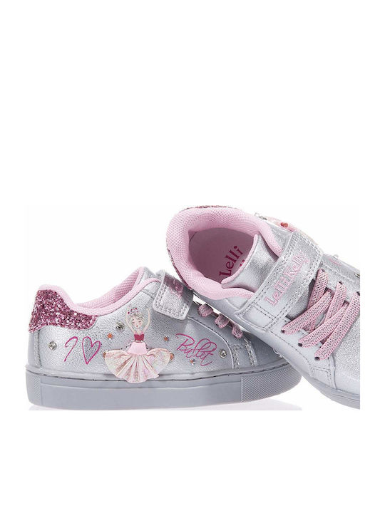 Kids Sneakers with Scratch Silver