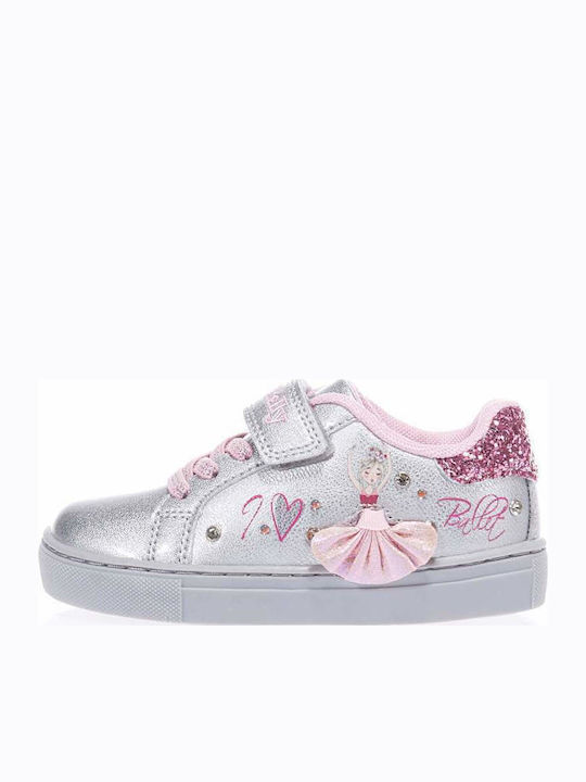 Kids Sneakers with Scratch Silver